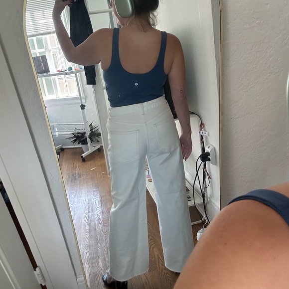 NWOT flare boot cut white jeans - Picture 2 of 3